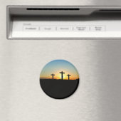 Die Kreuzungen bei Sonnenuntergang Magnet (In Situ (Geschirrspüler))