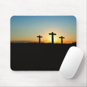 Die Kreuzungen bei Sonnenuntergang Mousepad (Mit Mouse)