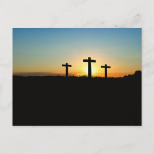 Die Kreuzungen bei Sonnenuntergang Postkarte