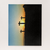 Die Kreuzungen bei Sonnenuntergang Puzzle (Vertikal)