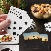 Die Kreuzungen bei Sonnenuntergang Spielkarten (In Situ)