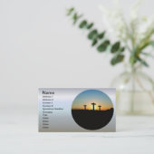 Die Kreuzungen bei Sonnenuntergang Visitenkarte (Stehend Vorderseite)