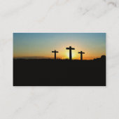 Die Kreuzungen bei Sonnenuntergang Visitenkarte (Rückseite)