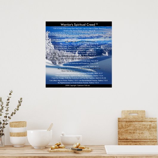 Die Krieger, die von den Kriegern geschaffen wurde Poster (Küche)