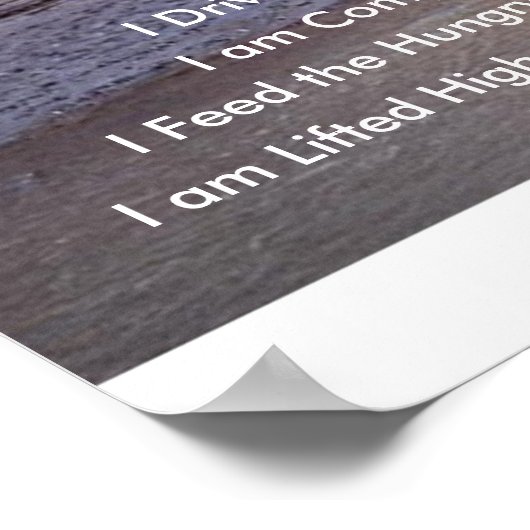 Die Krieger, die von der Credo der Krieger geschaf Poster (Ecke)