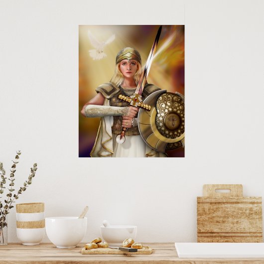 Die Kriegerbrücke Poster (Küche)