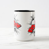 Die Kriegsgefangen-Kriegsgefangen-Tasse Zweifarbige Tasse (Mittel)