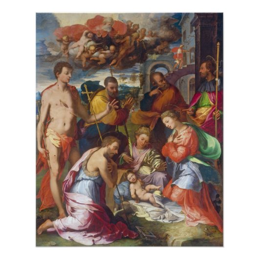 Die Krippe, 1534 (Öl auf Tafel) Poster (Vorderseite)