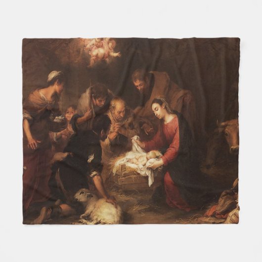 Die Krippe 1668 Fleecedecke (Vorderseite (Horizontal))