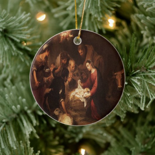 Die Krippe 1668 Keramik Ornament (Baum)