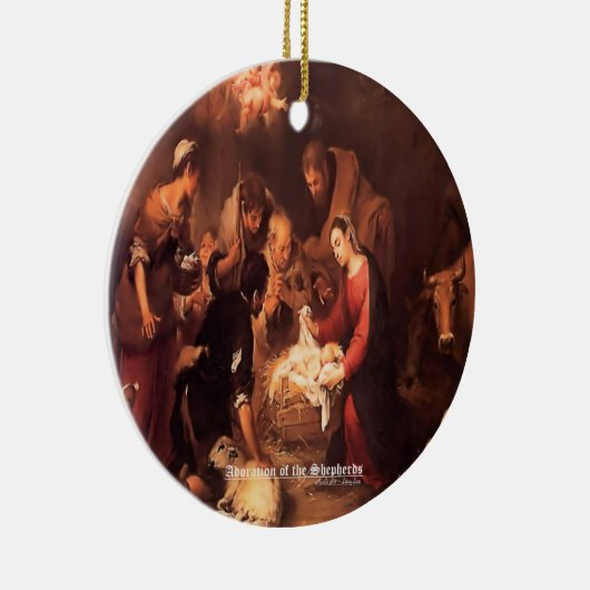 Die Krippe 1668 Keramik Ornament (Rechts)