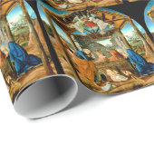 Die Krippe, berühmtes Kunstwerk von Botticelli Geschenkpapier (Rolleneckpunkt)