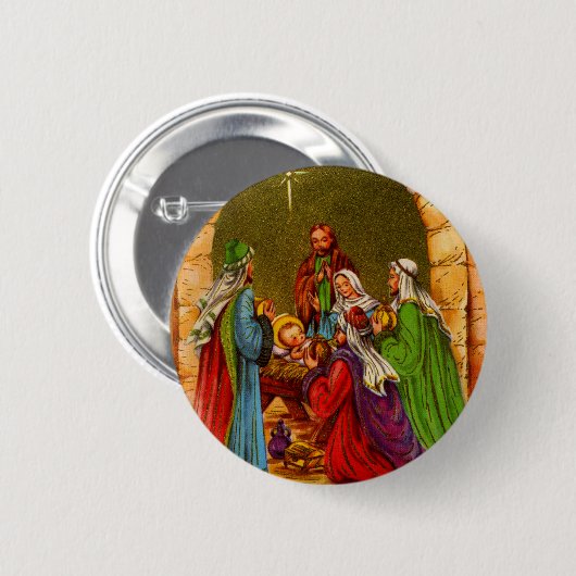 Die Krippe Button (Vorne & Hinten)