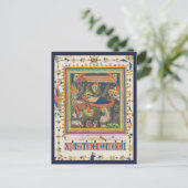 Die Krippe c.1340 | Blue Beach Song™ Postkarte (Stehend Vorderseite)