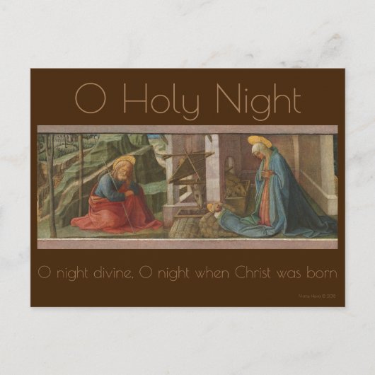 Die Krippe c.1445 | Blue Beach Song™ Postcard Postkarte (Vorderseite)