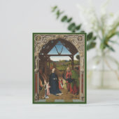 Die Krippe c.1450 | Blue Beach Song™ Postcard Postkarte (Stehend Vorderseite)