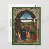 Die Krippe c.1450 | Blue Beach Song™ Postcard Postkarte (Vorne/Hinten)