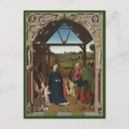 Die Krippe c.1450 | Blue Beach Song™ Postcard Postkarte