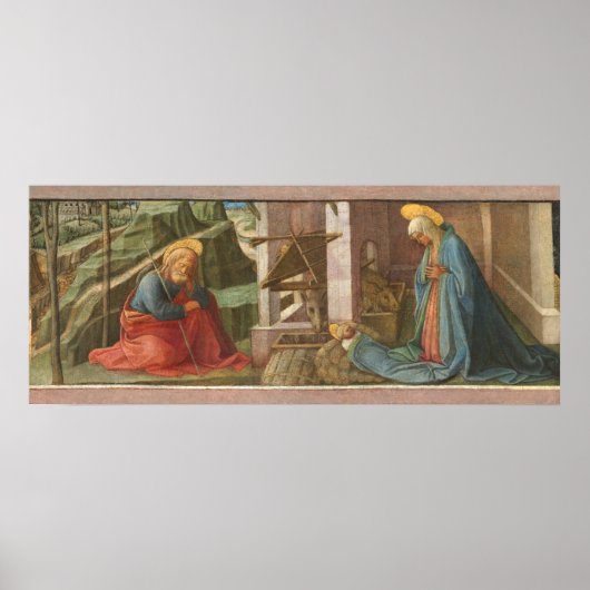 Die Krippe - Filippino Lippi Kunstposter Poster (Vorne)