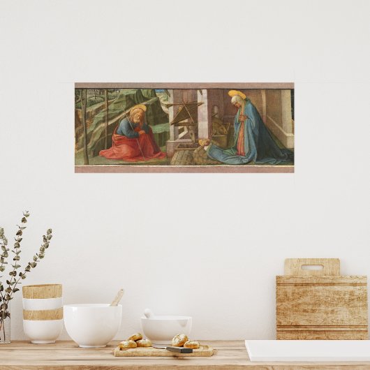 Die Krippe - Filippino Lippi Kunstposter Poster (Küche)