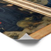 Die Krippe Jesus Christus Geburt Engel Heilige Poster (Ecke)