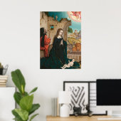 Die Krippe - Juan de Flandes Kunstposter Poster (Heimbüro)