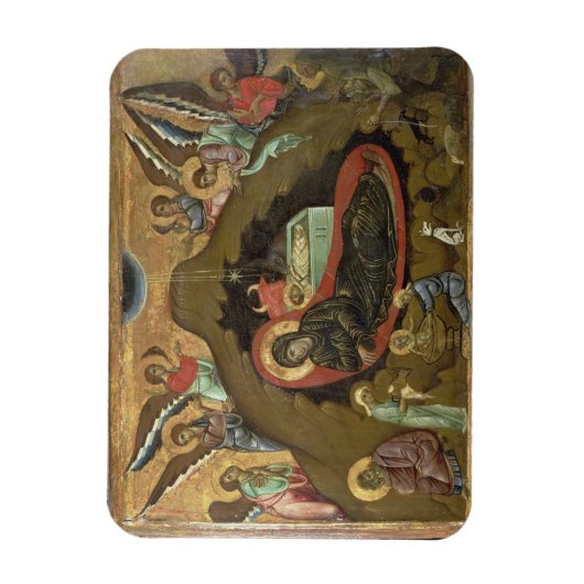 Die Krippe (Öl auf Tafel) Magnet (Vertikal)