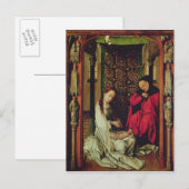 Die Krippe, verlassen Dreierflügel, c.1496 Postkarte (Vorne/Hinten)