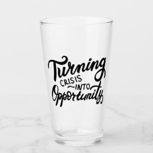 Die Krise in eine Chance verwandeln Glas