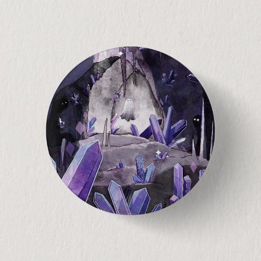 Die Kristallhöhle Button (Vorderseite)