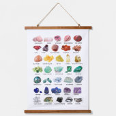 Die Kristallklammerung mit Regenbogenfelsen Wandteppich Mit Holzrahmen (Vorderseite)