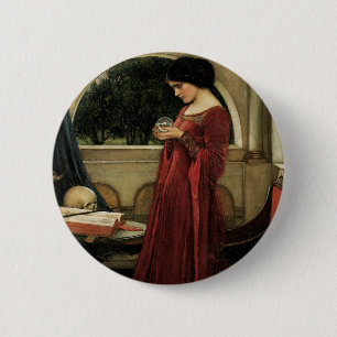 Die Kristallkugel von John William Waterhouse Button