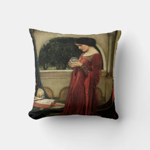 Die Kristallkugel von John William Waterhouse Kissen