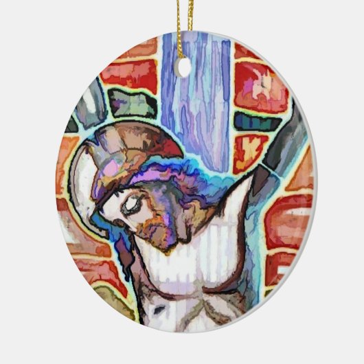 DIE KRITIFIXIERUNG KERAMIK ORNAMENT (Links)