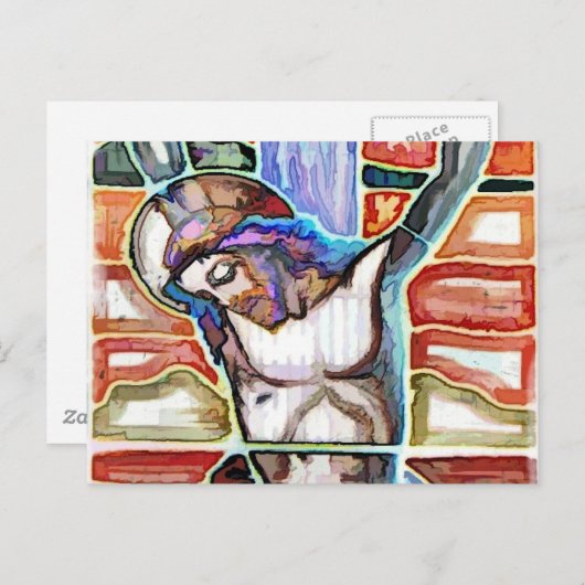 DIE KRITIFIXIERUNG POSTKARTE (Vorne/Hinten)