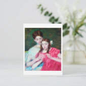 Die Krokodile-Lektion, Mary Cassatt Postkarte (Stehend Vorderseite)