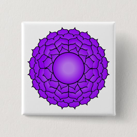 Die Krone Chakra Button (Vorderseite)