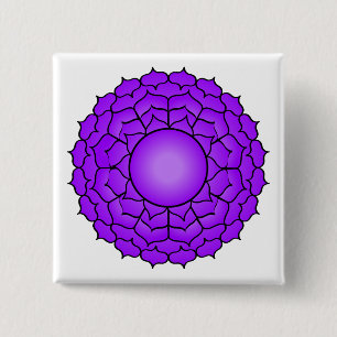 Die Krone Chakra Button