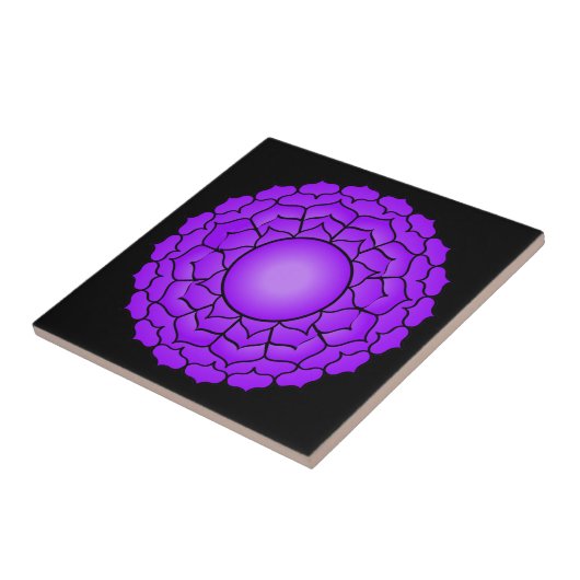Die Krone Chakra Fliese (Seite)