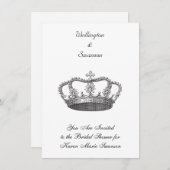 Die Krone der klassischen Königin Einladung (Vorne/Hinten)