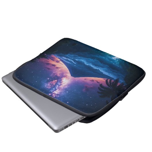 Die Krone des Javanischen Luftraums Laptopschutzhülle (Vorne Knopf)