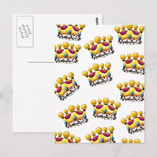 Die Krone des Königs Postkarte (Vorne/Hinten)