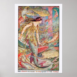 "Die Krone kehrt zur Königin der Fische zurück" Poster