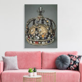 Die Krone von Louis XV, 1722 (vergoldetes Silber, Leinwanddruck (Insitu (Wohnzimmer))