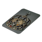 Die Krone von Louis XV, 1722 (vergoldetes Silber,  Magnet (Linke Seite)