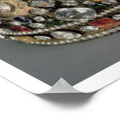 Die Krone von Louis XV, 1722 (vergoldetes Silber, Poster (Ecke)