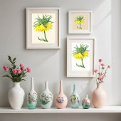 Die kronenimperiale, Vintage botanische Darstellun Poster