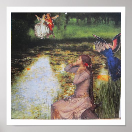 Die Krönung - Collage-Kunst Poster (Vorne)