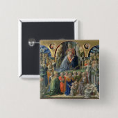Die Krönung der Jungfrau, 1441-7 (Tempera auf p Button (Vorne & Hinten)