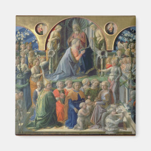 Die Krönung der Jungfrau, 1441-7 (Tempera auf p Magnet